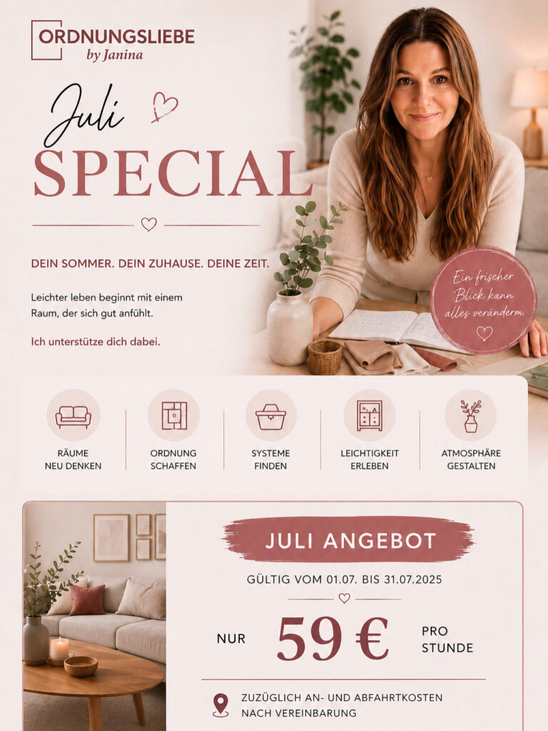 Ordnungscoach aus Falkensee Juli Special
